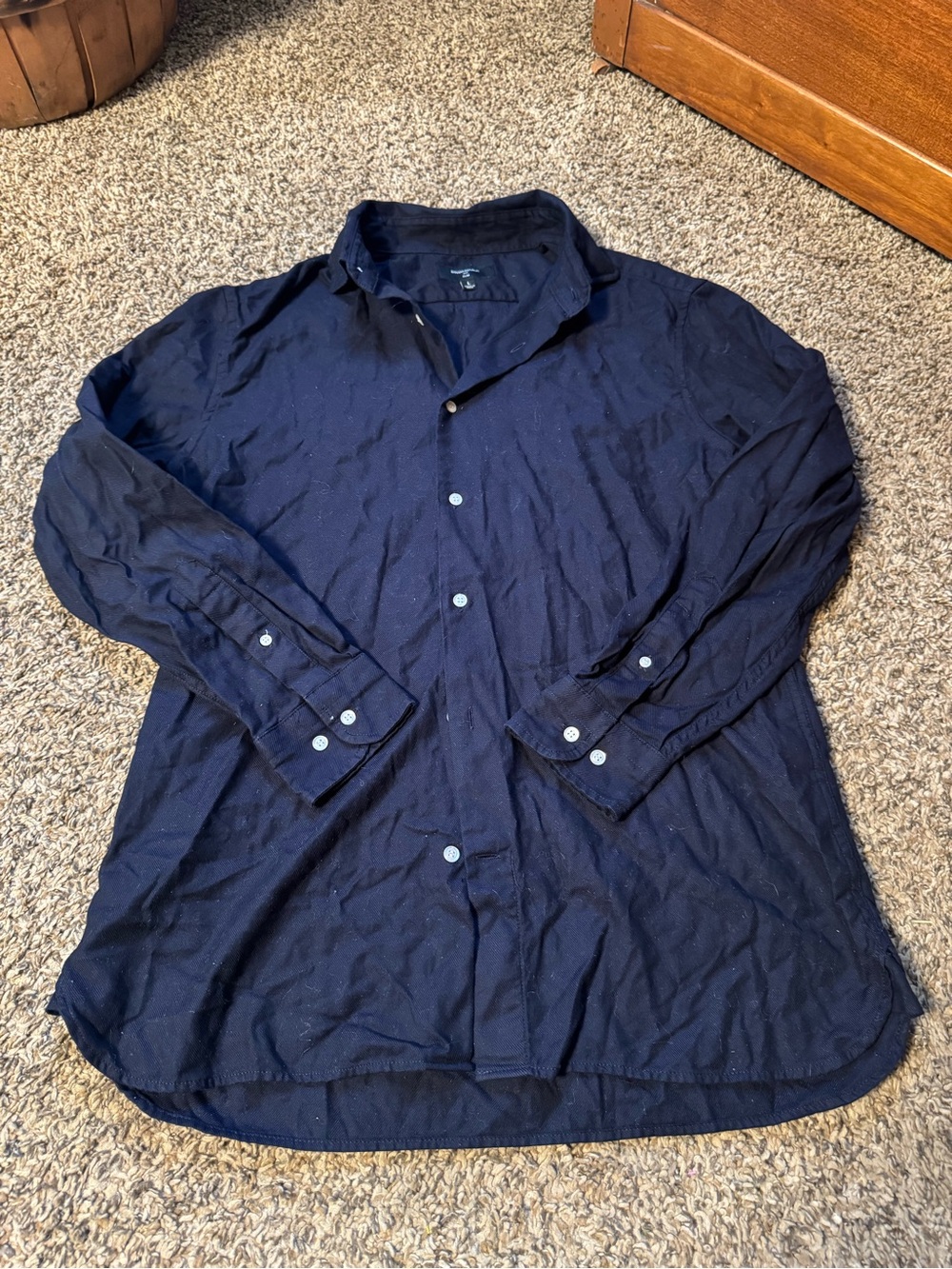 Men's black Button-Up Shirt